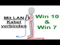 2 Windows Rechner mit LAN Kabel verbinden | Win 7 &amp; 10 Daten über LAN Kabel schnell übertragen