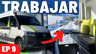 TRABAJAR Viajando en Furgoneta CAMPER  ✅Internet? Ordenador? [CAMPERIZAR Furgoneta #9] ⚒