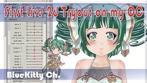 My first live2d model and animation on my OC