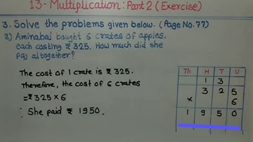 Multiplication Part-2| Class:4th|Date:12/2/21
