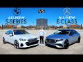 BABY FLAGSHIPS! -- NEW 2024 BMW 5-Series vs. 2024 Mercedes E-Class: Comparison