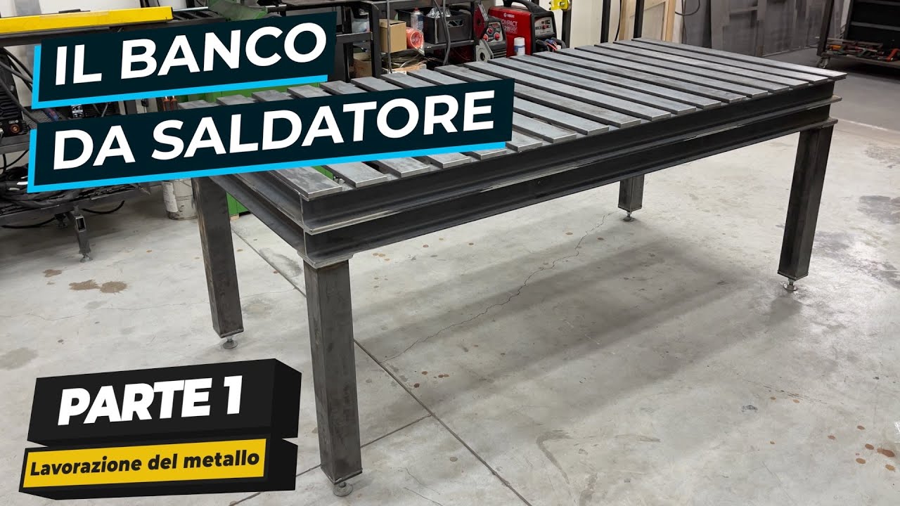 🏚 FAI DA TE 🛠 BANCO DA LAVORO IN FERRO E PALLET CON MORSA