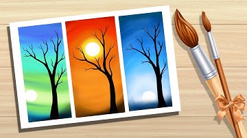 Autodesk Sketchbook Pro - Landscape Drawing - Sun Rise and set- Speed paint by Pallab Biswas