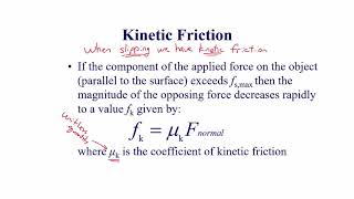 Introduction to Static and Kinetic Friction