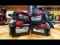 Milwaukee M18 6Ah vs 9Ah vs 12Ah High Output Battery Performance Test