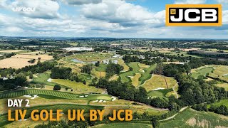 Action continues at LIV Golf UK by JCB