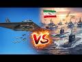 U.S B-2 Bomber Drone Strike vs Iranian Warships &amp; Submarines 🚀 Ocean Battle Chaos! ARMA 3