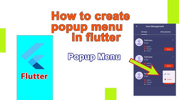 create popup menu button in flutter for andorid and ios - ( Flutter with Laravel API)