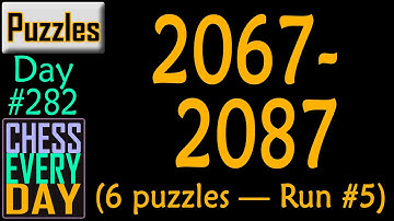 Day 282: Puzzle Run Number 5 (2067-2087)