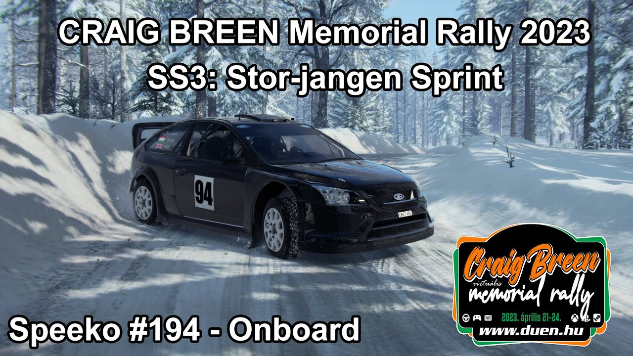 DiRT Rally 2.0 - CRAIG BREEN Memorial Rally - SS3: Stor-jangen Sprint ...