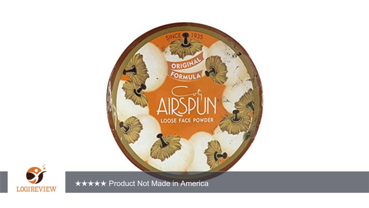 Coty Airspun Loose Face Powder 2.3oz/65g Translucent 070-24 | Review/Test