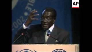 Mugabes Address To Earth Summit