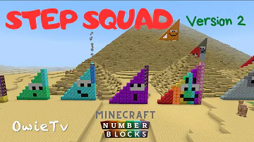 The Step Squad Song Ver.  2 Numberblocks Minecraft| Step Squad | Math Songs for Kids