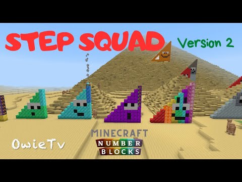 The Step Squad Song Ver.  2 Numberblocks Minecraft| Step Squad | Math Songs for Kids