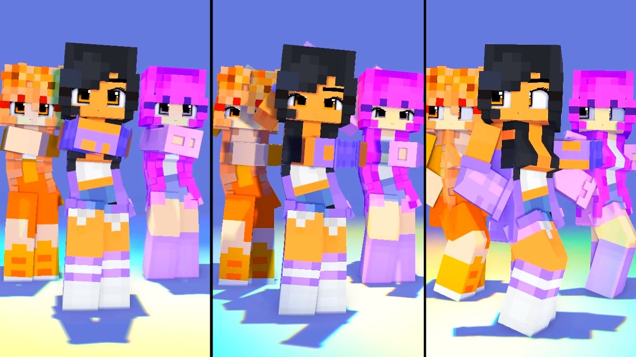 Minecrafts Dark JJ Aphmau flower DANCE - Minecraft Mix