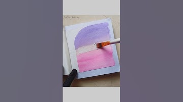 Colour Blending 💜✨ #artpainting #satisfying #satisfyingvideo #trending #trendingshorts #trend #diy