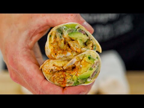 Meal Prep Chicken Avocado Wraps