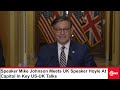 Speaker Johnson Delivers Remarks with UK Speaker Hoyle