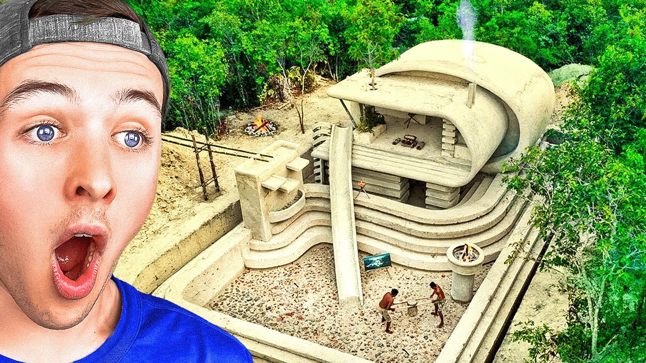 Reacting to INSANE Underground LUXURY Villa (PRIMITIVE)