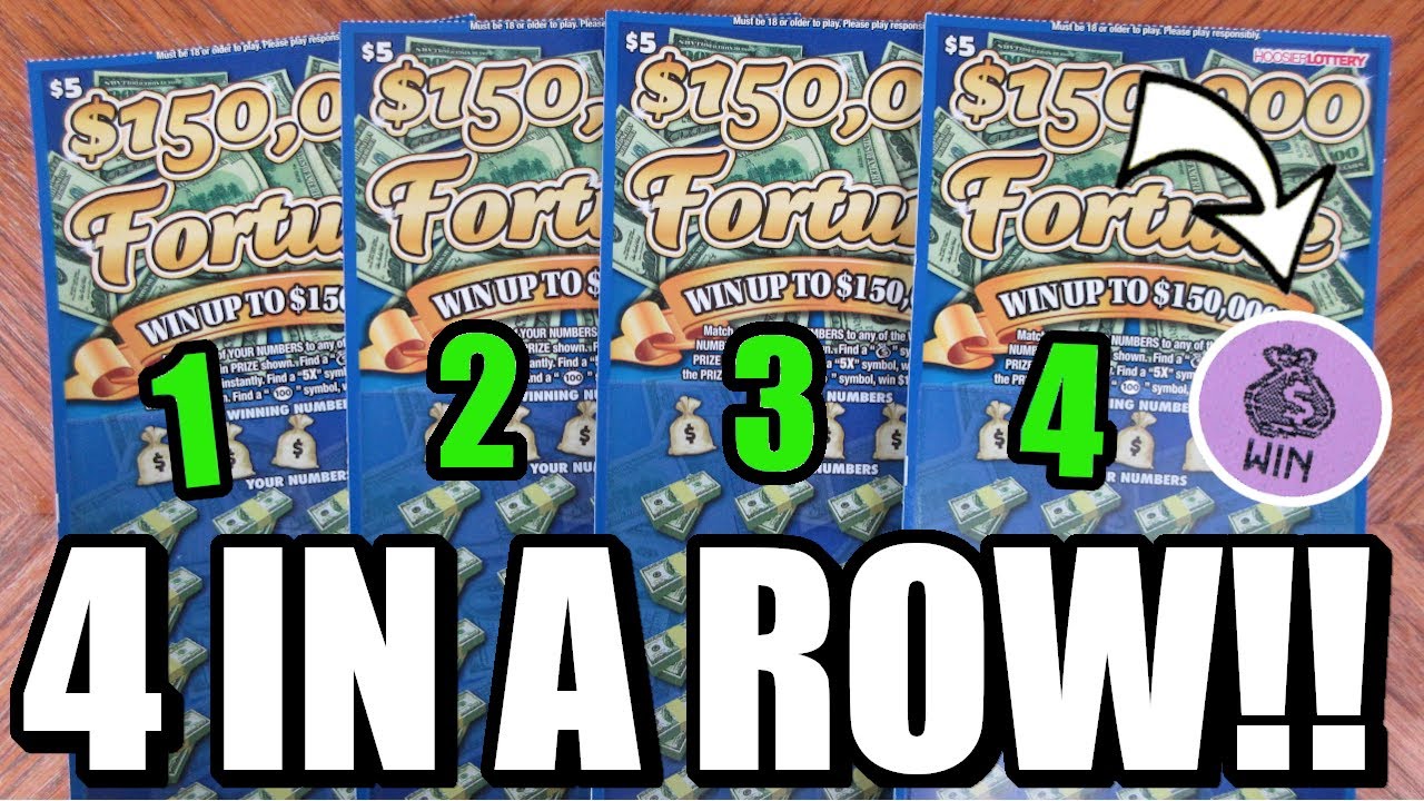 Bought Four "$150,000 Fortune" Lottery Tickets In A Row And Won!!