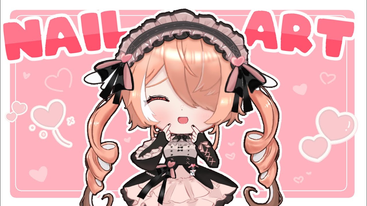 girly valentines nail painting #handcam