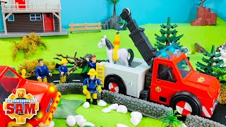 Feuerwehrmann Sam 🚒 Pferd Rettungsaktion mit Feuerwehrauto Phoenix 🔥 Spielzeug Kinderfilm