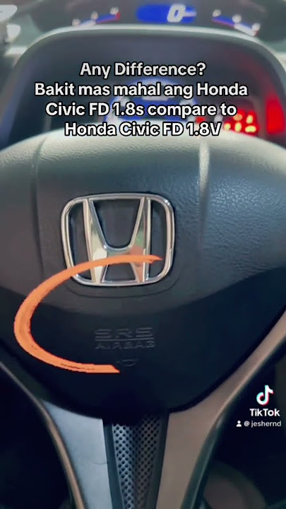 Honda Civic FD 1.8s VS 1.8V Variant. #tiktok #shorts #youtubeshorts #fyp #reels #fypシ #viral #video