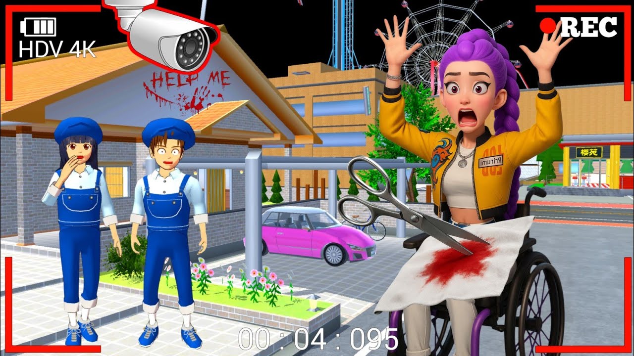 Yuta mio panik di Kota sakura Ada iblis gunting sunat 😱‼️SAKURA SCHOOL SIMULATOR