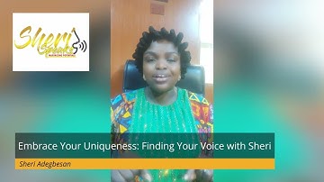 SheriSpeaks video: "Finding Your Voice and Embracing Authenticity"