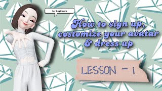 Zepeto tutorial : LESSON - 1 | How to sign up, customize face & dress up screenshot 5