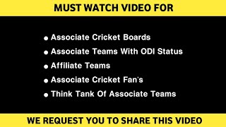 MUST WATCH VIDEO | Associate Cricket Boards | Associate Teams & Fans | Daily Cricket