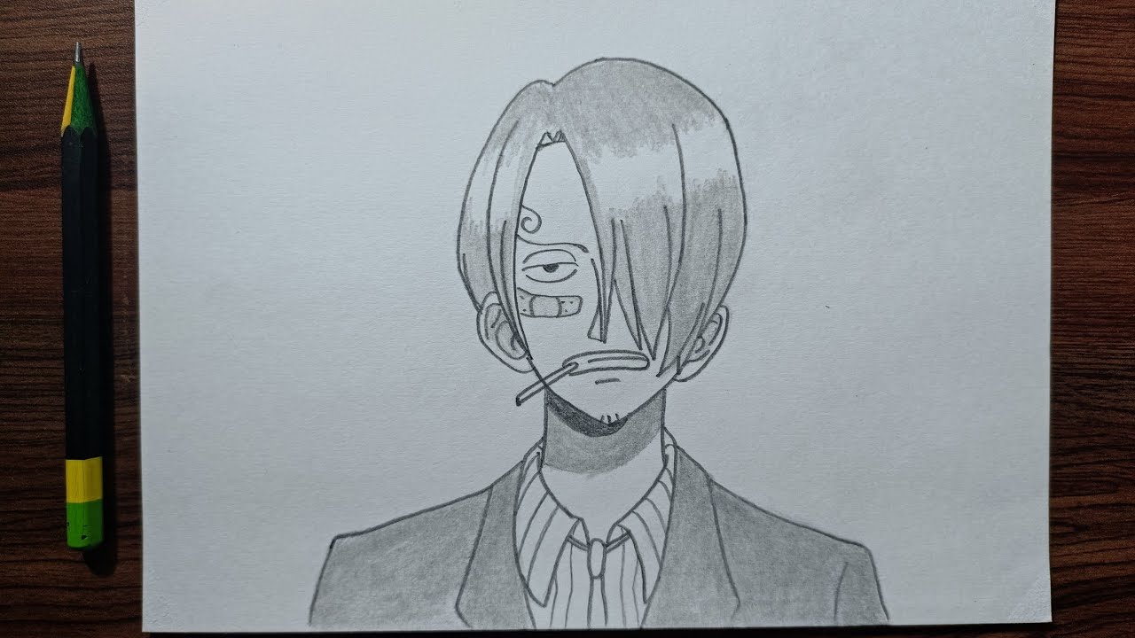 Drawing of sanji from one piece on Craiyon