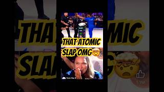 💥Man gets an ATOMIC SLAP to remember 🤯 #youtubeshorts #tiktok #wow #sports #slap #react