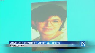 Jane Doe identified after 30 years