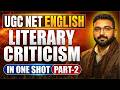 UGC NET English 2026 - Part-2 Literary Criticism in One Shot🔥 |  Vineet Pandey