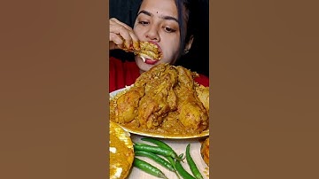Thumbnail of Eating chicken curry #shorts #bigbites #mukbang #asmr #indianfood #eatingshow