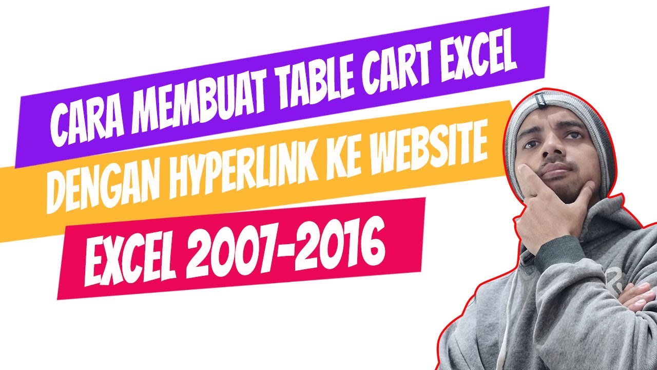 Cara membuat table cart excel dengan hyperlink ke website (Tutorial ...