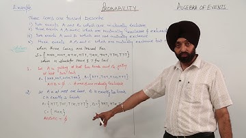 Free Best Topic l ALGEBRA OF EVENTS l ICSE CLASS 12 MATH l PROBABILITY l L826