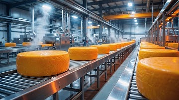 Inside a MASSIVE Cheese Factory: How 10,000 Pounds of Cheddar is Made Every Day