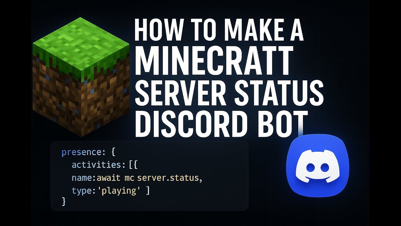 Working Minecraft Server Status Discord Bot (2025) | Free Source Code ...