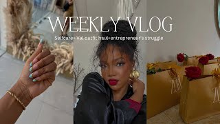 WEEKLY VLOG: selfcare + valentine outfits + celebrating with friends + content creation