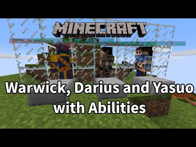 Minecraft My Mod Showcase 6 Destroyer Warwick Darius Yasuo 1 7 10 And More With Download Youtube