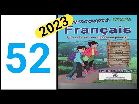Parcours Français 6ème Année Primaire Page 52 L Accord Du Verbe 2023 