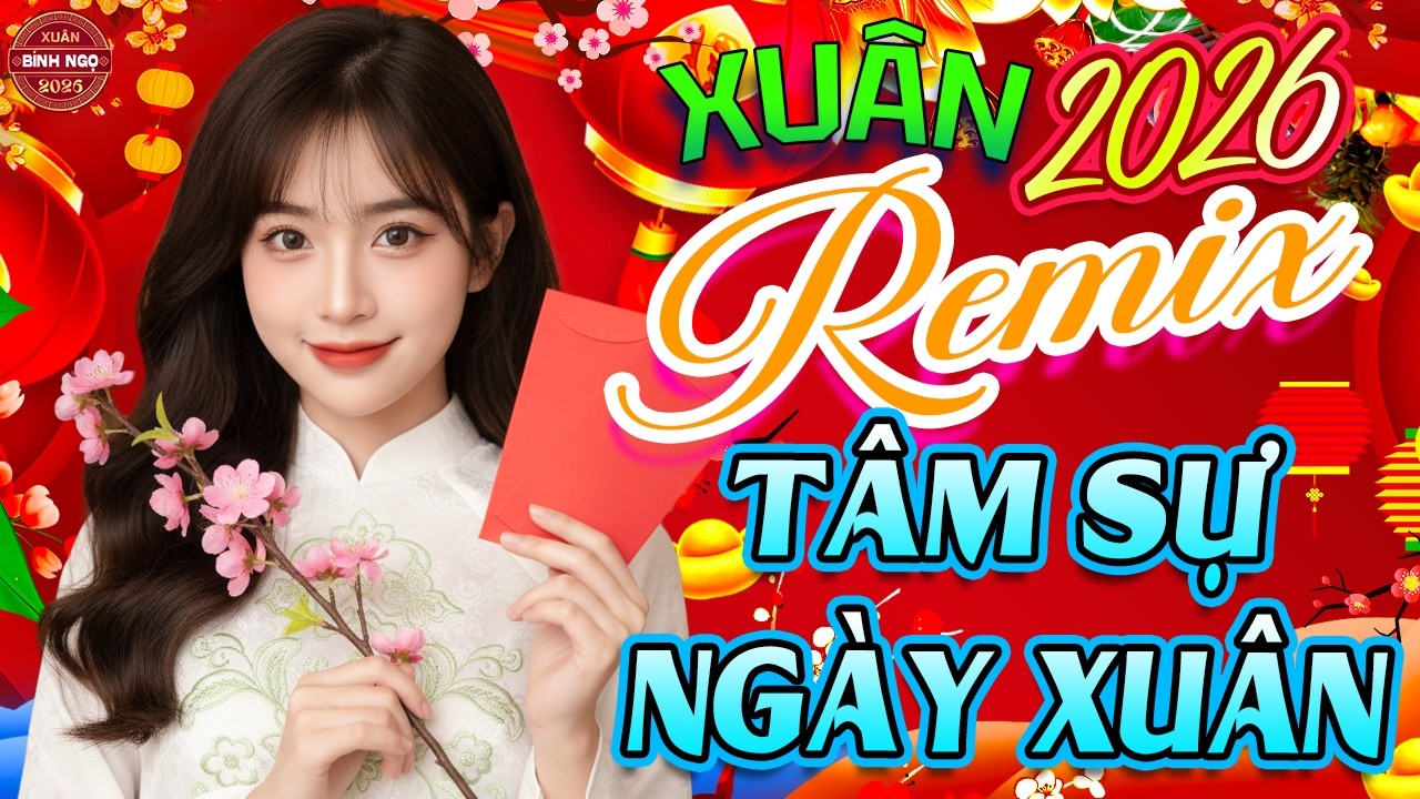 Tâm Sự Ngày Xuân, Cánh Thiệp Đầu Xuân Remix ➤ LK Nhạc Xuân 2026 Remix Hay Nhất - Nhạc Lên Là Xuân Về