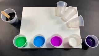 Acrylic Pouring: Dianes Custom Color Pallet Shadow Wave Pour- Unique Fluid Art