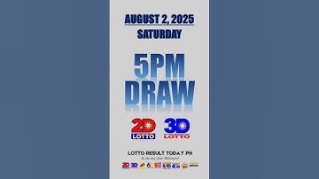 PCSO Lotto Result Today 5PM Draw August 2, 2025 - Ez2 Result and Swertres Result #shorts