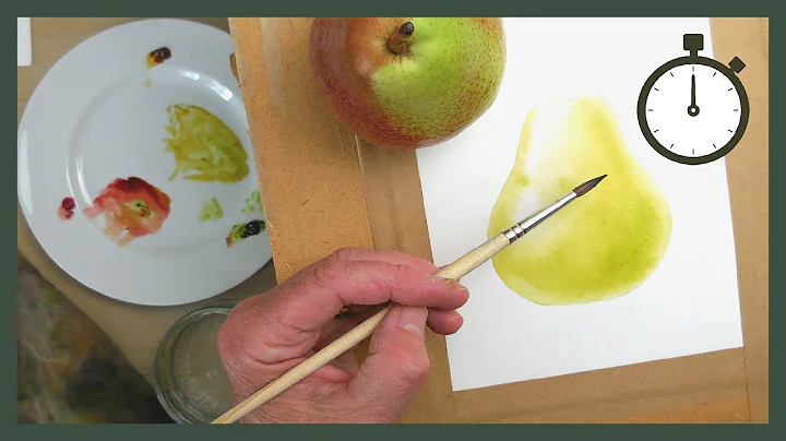 BOTANICAL ART  Pear Speed Painting