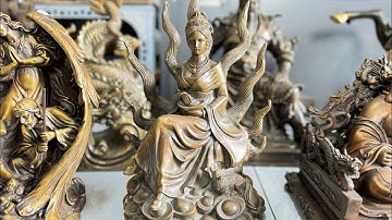 15/07/24 Phật Di Lặc ngai rồng, Cửu vỹ tiên hồ, ngựa mã đáo dát vàng #đồđồnglênguyệt #đồxưa #đồcổ