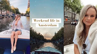 A BOAT ADVENTURE, CITY CENTRE + GROCERIES | WEEKEND LIFE IN AMSTERDAM | ANDREA CLARE IN AMSTERDAM