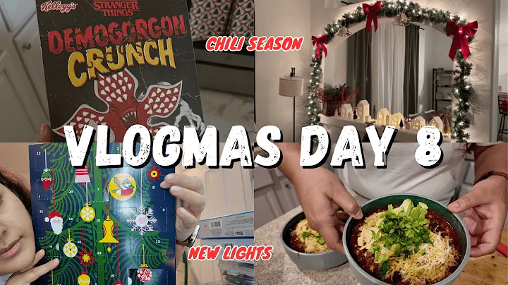 VLOGMAS DAY 8🍲 Making chili, new lights/christmas decoration and Ikea's chocolate advent calendar
